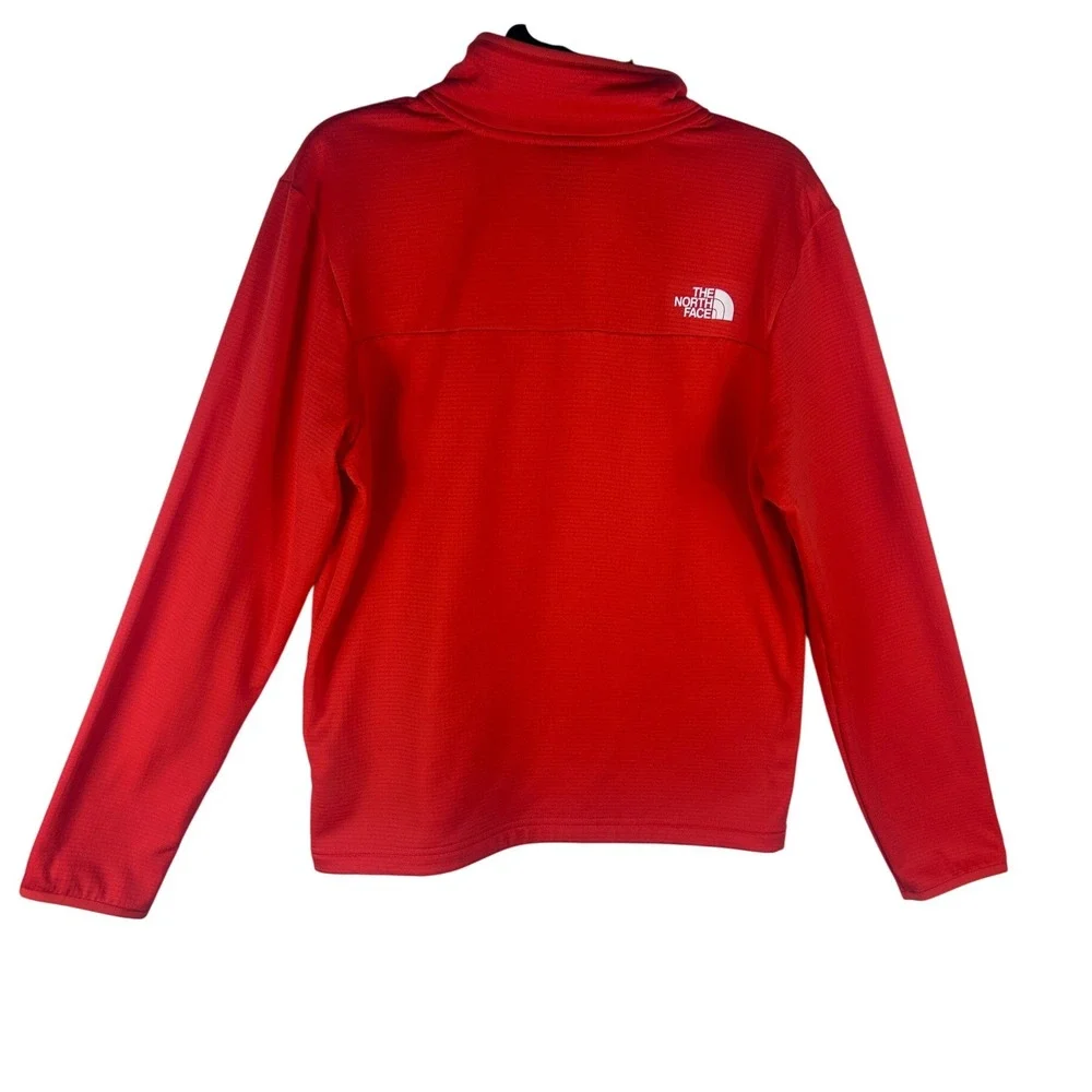 The North Face Men Crimson Orange Canyonlands 1/4 Zip Fleece NF0A8AZE Medium NEW